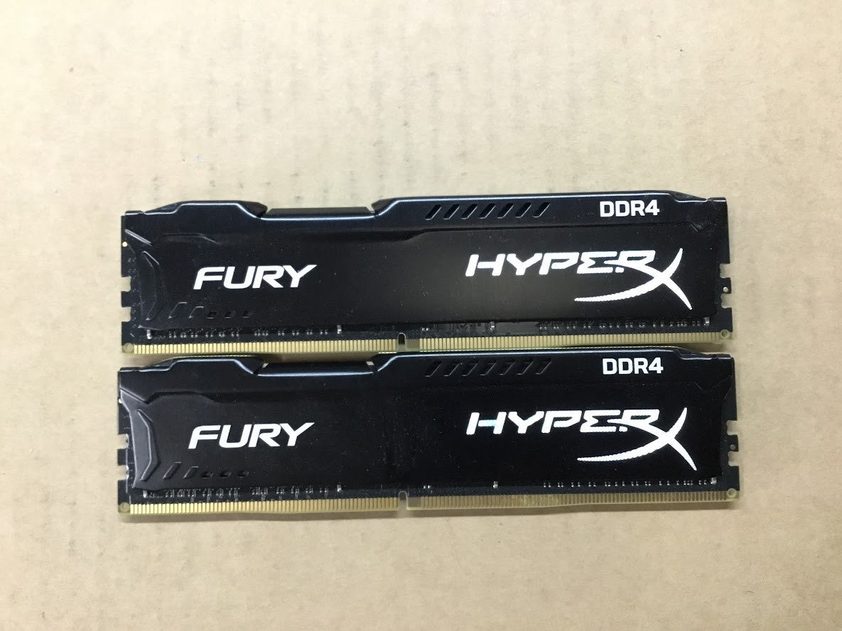Kingston HyperX Fury DDR4 HX426C15FBK2/16 16GBRAM Desktop Memory Black Au Seller