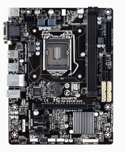 GIGABYTE GA-B85M-D2V Motherboard micro ATX DDR3 LGA 1150 VGA DVI Intel B85 [AU]