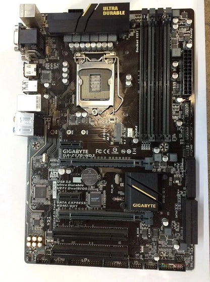 GIGABYTE GA-Z170-HD3 Motherboard ATX DDR4 LGA 1151 HDMI DVI VGA Intel Z170