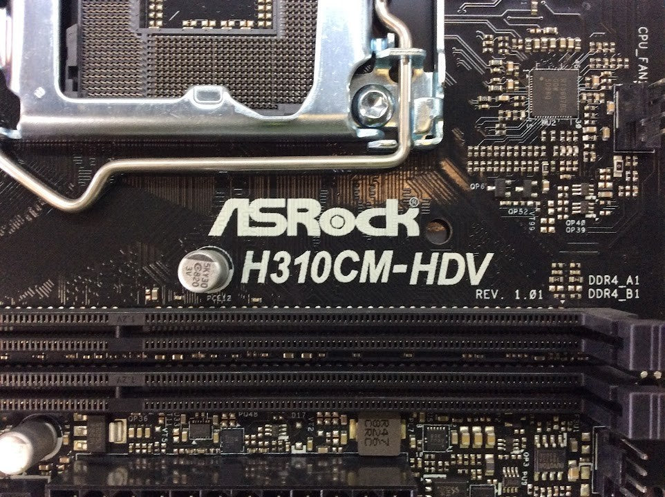 Asrock H310CM-HDV Motherboard microATX LGA 1151 VGA DVI HDMI Intel H310 [AU]