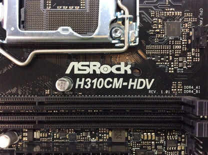 Asrock H310CM-HDV Motherboard microATX LGA 1151 VGA DVI HDMI Intel H310 [AU]