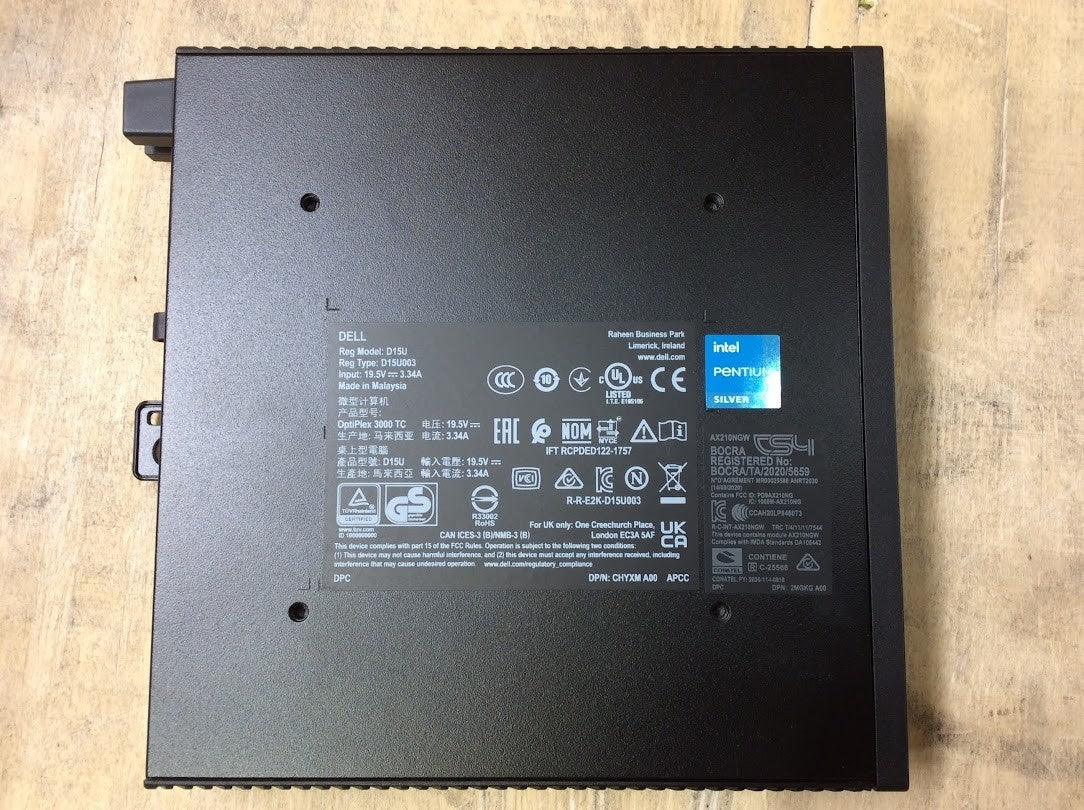 Dell OptiPlex 3000 Thin ClientIntel Pentium Silver 8GBRAM 256GBSSD DP Win11 A+