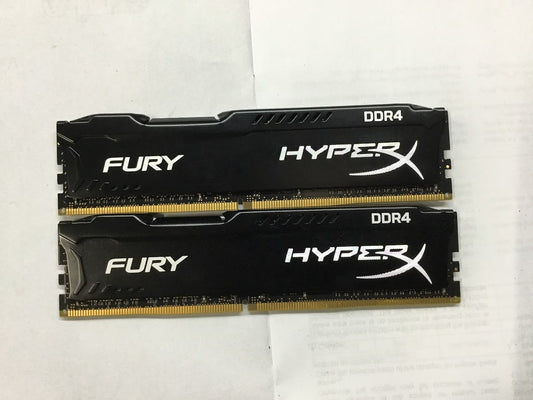Kingston HyperX Fury DDR4 HX421C14FBK2/16 16GBRAM Desktop Memory Black Au Seller