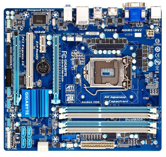 GIGABYTE GA-H77M-D3H Motherboard micro ATX DDR3 LGA 1155 VGA DVI HDMI Intel H77