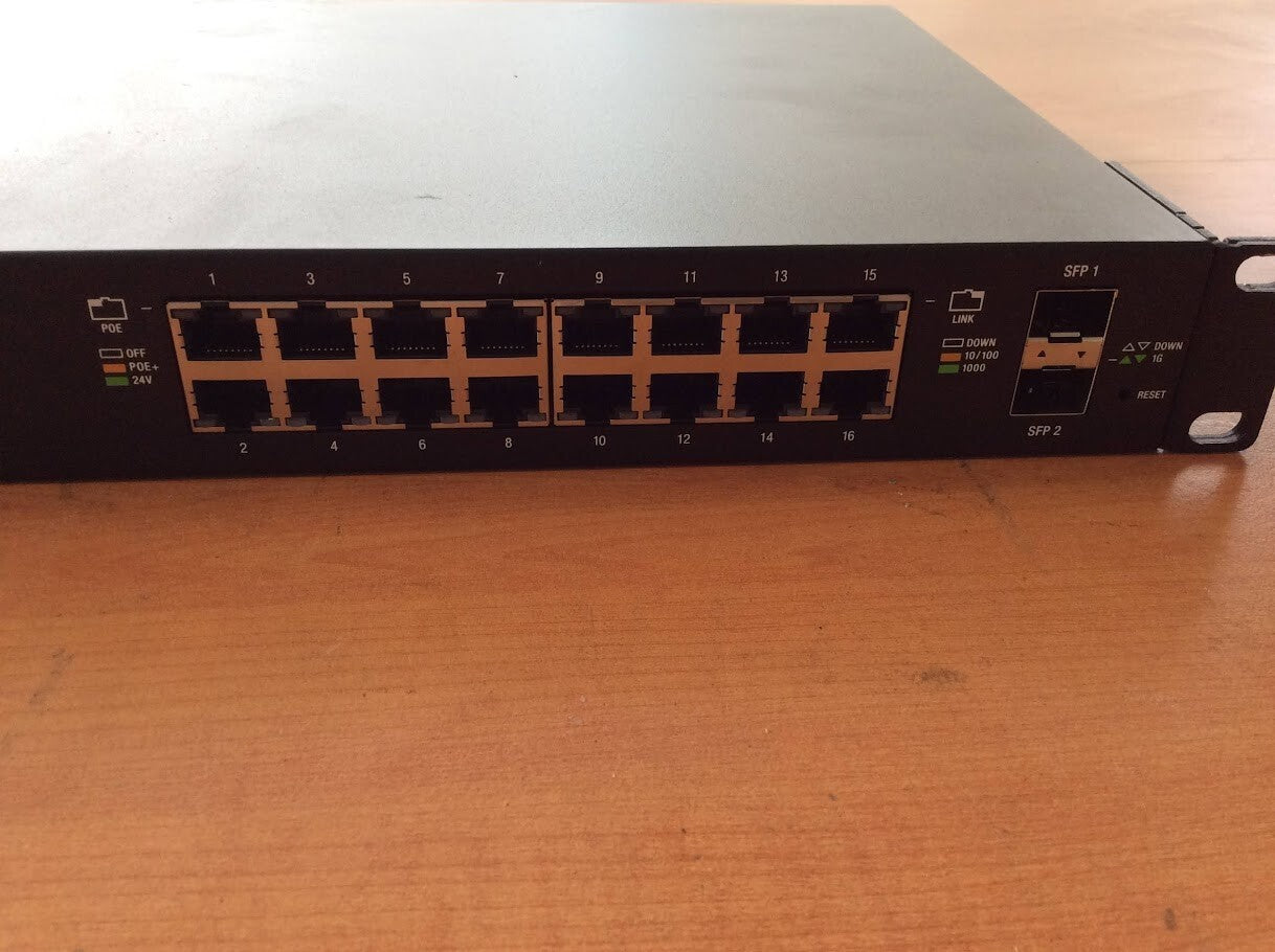 Ubiquiti ES-16-150W EdgeSwitch 16 XG 16-Port Poe Switch Tested Au Seller