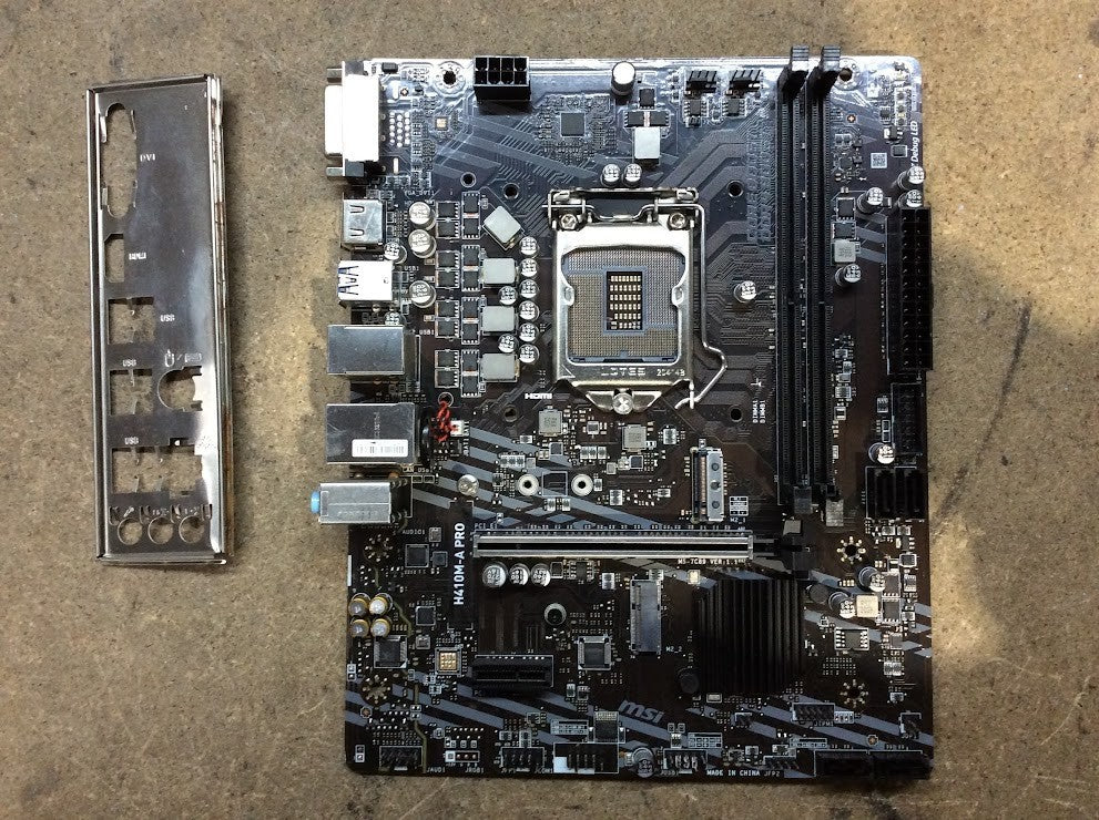 [AU] MSI H410M-A PRO Motherboard DDR4 microATX LGA 1200 DVI HDMI Intel H410