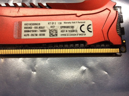 Kingston HyperX Savage HX316C9SRK2/8 DDR3 Desktop Memory KIT OF 2 [AU Seller]