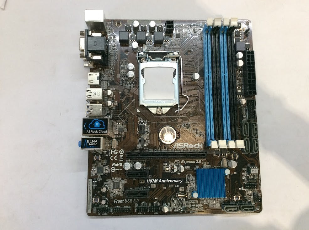 ASRock H97M Anniversary Motherboard mATX LGA 1150 HDMI VGA DVI Intel H97 [AU]
