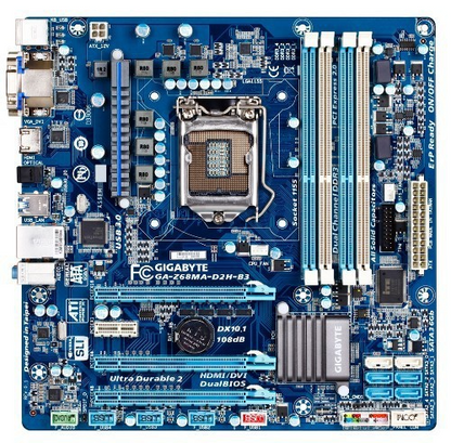 GIGABYTE Z68MA-D2H Motherboard micro ATX DDR3 LGA 1155 HDMI DVI VGA Intel Z68