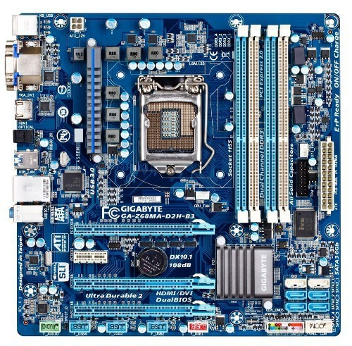 GIGABYTE Z68MA-D2H Motherboard micro ATX DDR3 LGA 1155 HDMI DVI VGA Intel Z68
