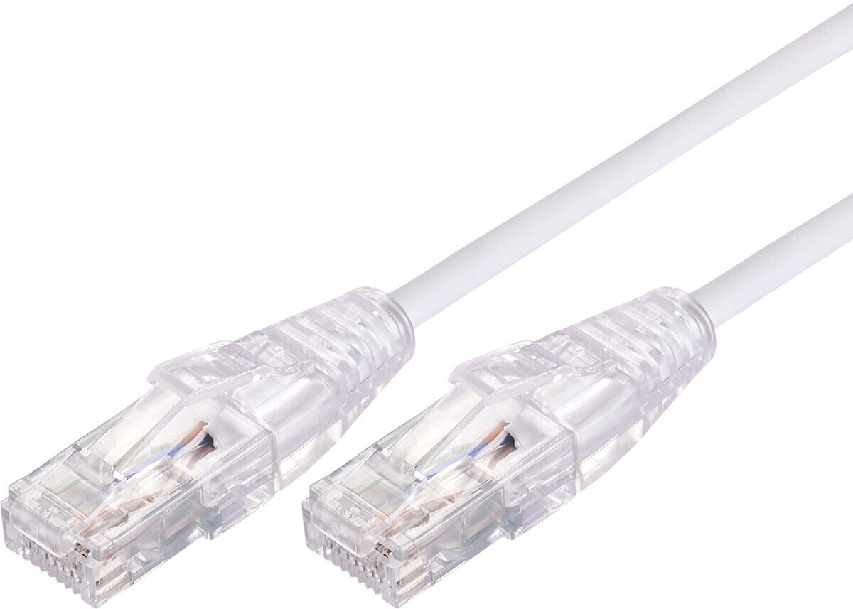 New COMSOL UTP-1.5-C6A-UT-WHT 1.5m RJ45 Cat 6A Ultra Thin Patch Cable White