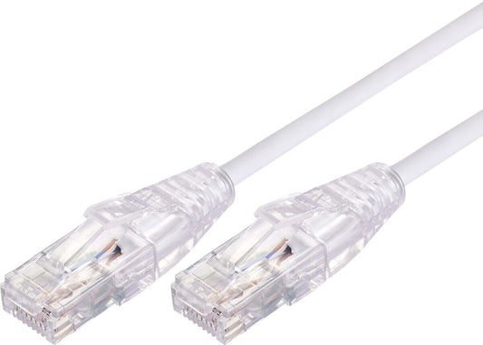 New COMSOL UTP-1.5-C6A-UT-WHT 1.5m RJ45 Cat 6A Ultra Thin Patch Cable White