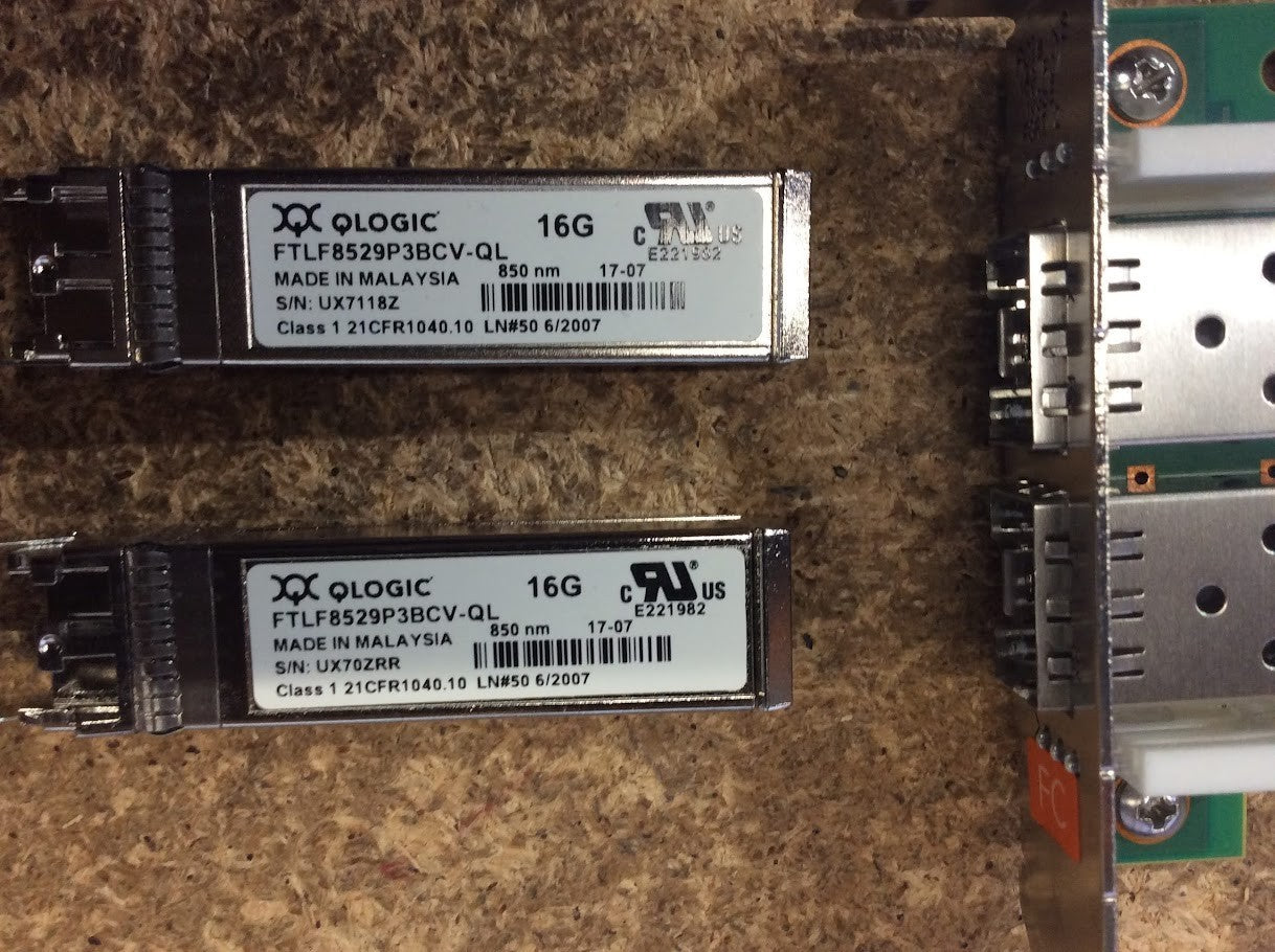 Qlogic HD8310405-02 / QLOGIC QLE2672 16GB Dual Port Adapter with SFPs [AU Stock]