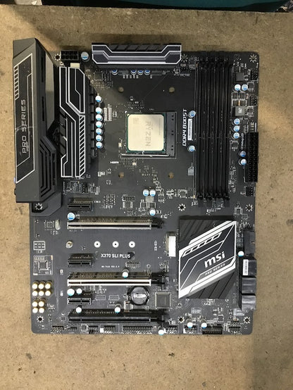 MSI X370 SLI PLUS Socket AM4 ATX DVI HDMI USB-C AMD X370 With AMD Ryzen 5 2600
