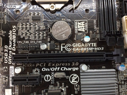 GIGABYTE GA-B85M-HD3 Motherboard mini ATX DDR3 LGA 1150 HDMI DVI VGA Intel H85