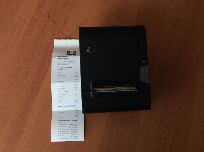 Epson TM-T88VI Monochrome Thermal Line Receipt Printer Tested Black Au Stock