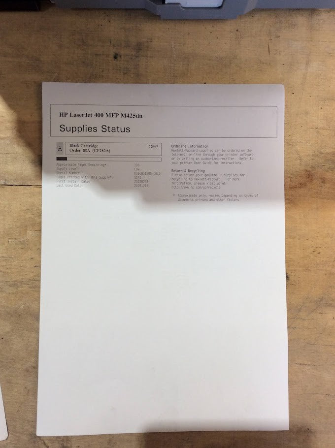 HP LaserJet Pro 400 MFP M425dw Laser Printer - Monochrome Tested [AU Seller]