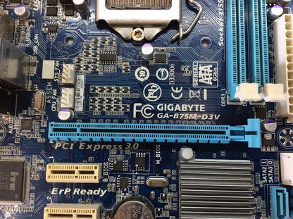 GIGABYTE GA-B75M-D3V Motherboard DDR3 microATX LGA 1155 VGA DVI Intel B75 [AU]