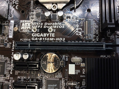 GIGABYTE GA-B150M-HD3 Motherboard mATX DDR4 LGA 1151 VGA HDMI DVI Intel B150[AU]