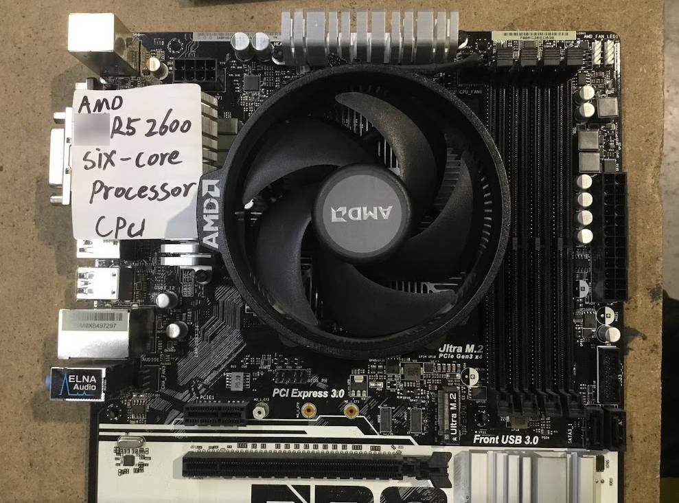 [AU]Asrock AB350 PRO4 Motherboard ATX Socket AM4 USB-C AMD B350 Wirh AMD R5 2600
