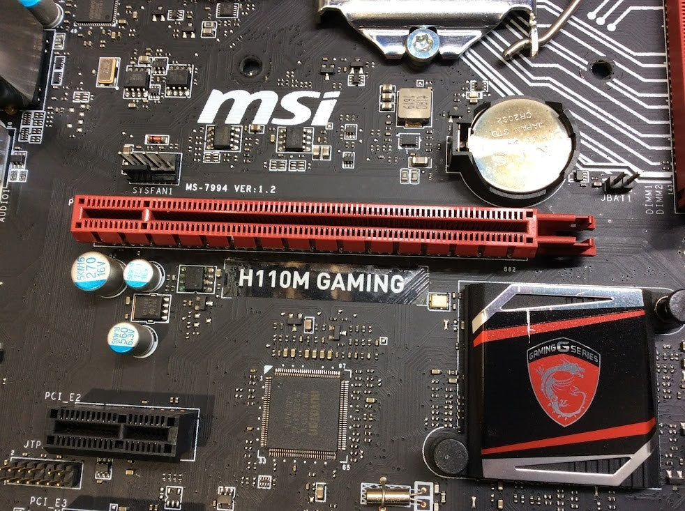 MSI H110M GAMING Motherboard microATX LGA 1151 DDR4 HDMI DVI VGA Intel H110 [AU]