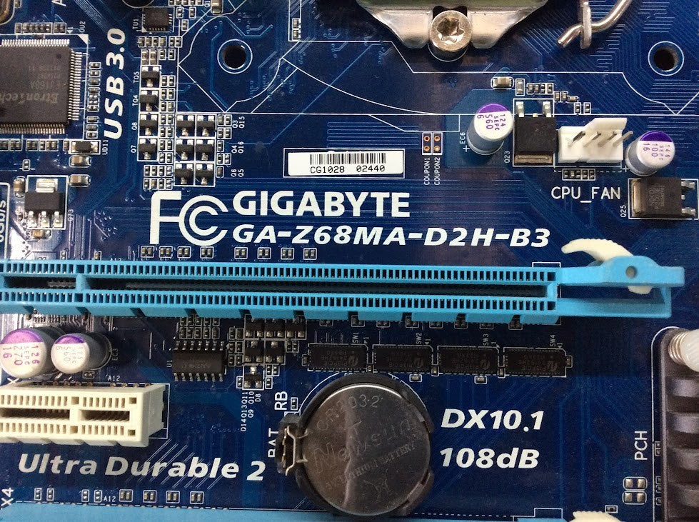 Gigabyte GA-Z68MA-D2H-B3 Motherboard mATX LGA 1155 DVI VGA HDMI Intel Z68[AU]