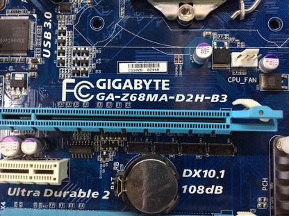 Gigabyte GA-Z68MA-D2H-B3 Motherboard mATX LGA 1155 DVI VGA HDMI Intel Z68[AU]