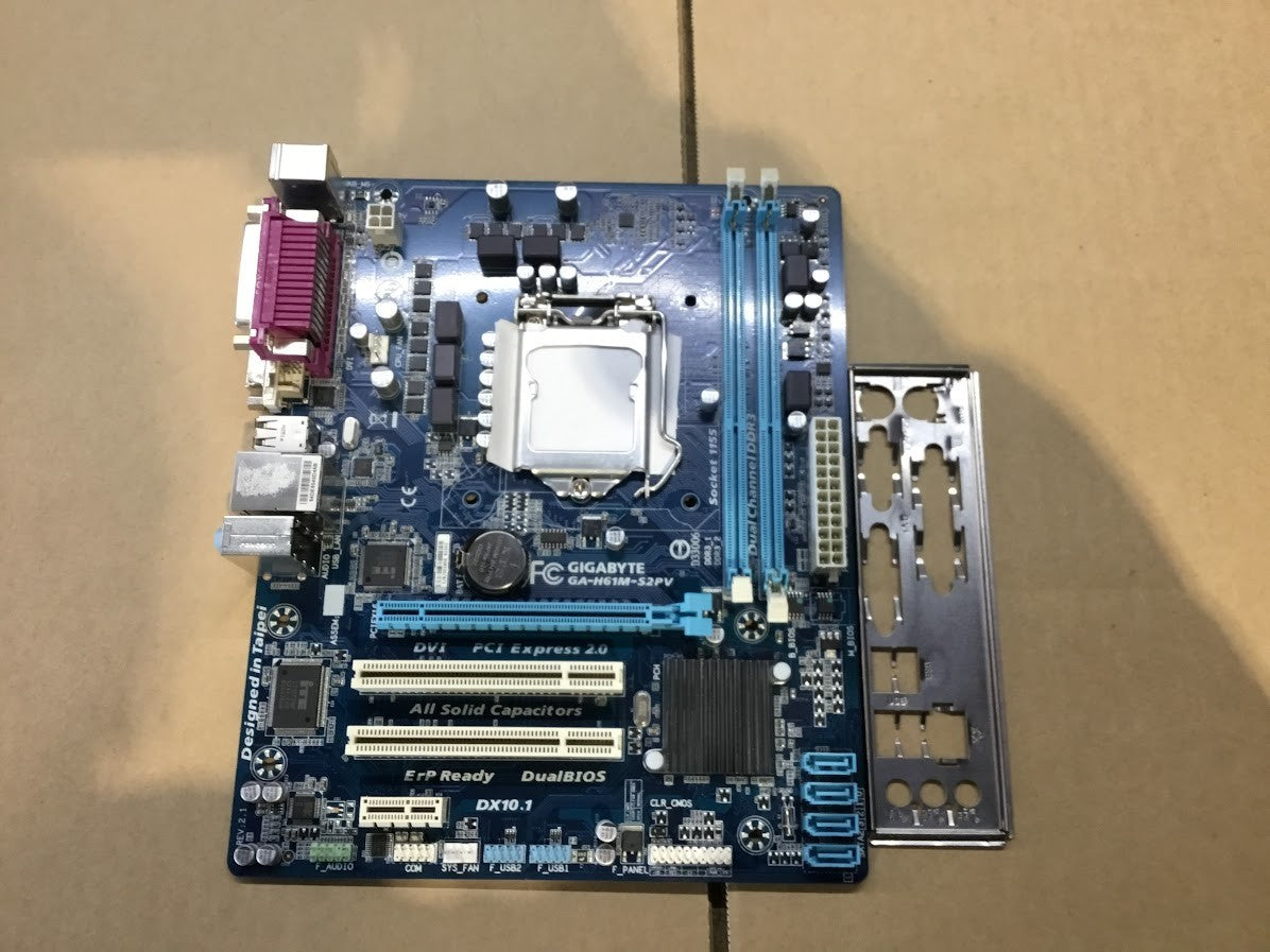 GIGABYTE GA-H61M-S2PV Motherboard mATX LGA 1155 DDR3 VGA DVI Intel H61 Au Seller
