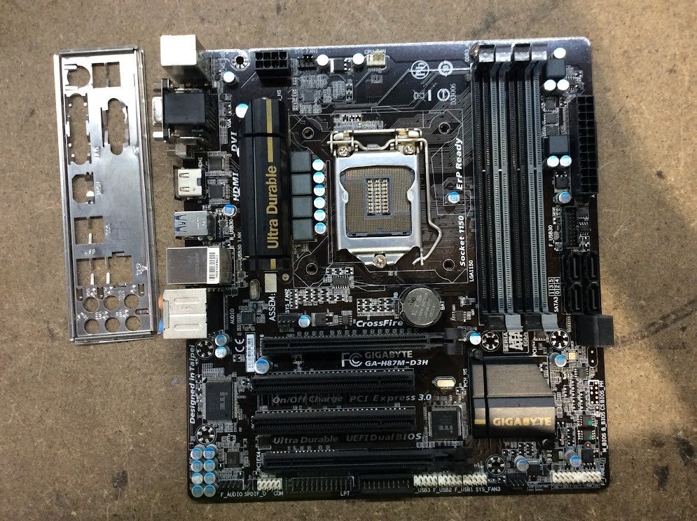 GIGABYTE GA-H87M-D3H Motherboard DDR3 microATX LGA 1150 DVI VGA HDMI Intel H87