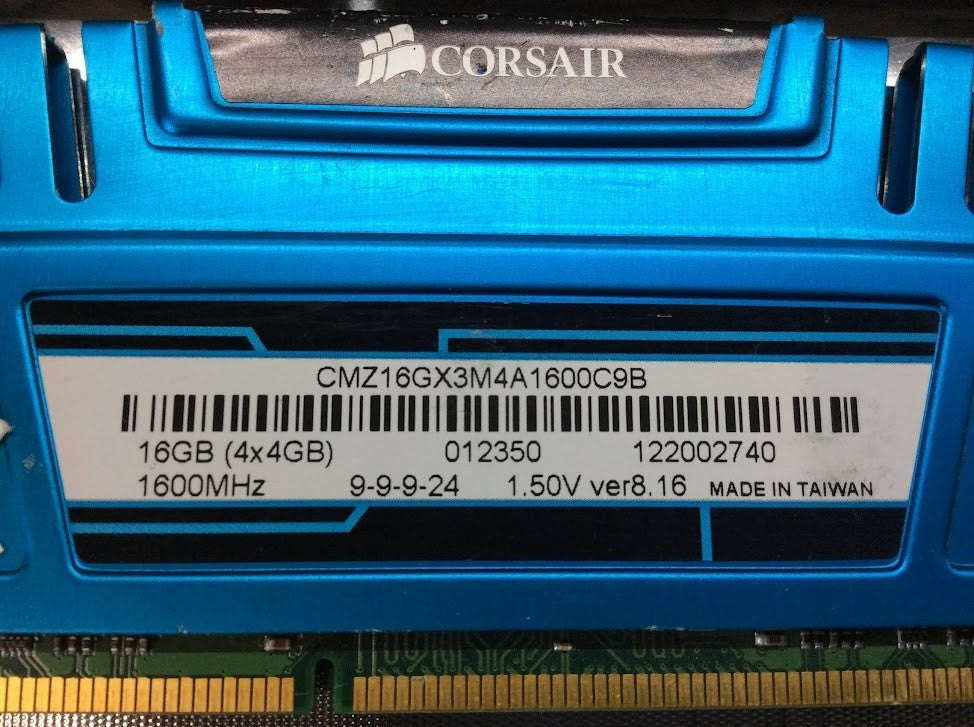 Corsair Vengeance CMZ16GX3M4A1600C9B DDR3 1600MHz Desktop Memory KIT OF 4 [AU]