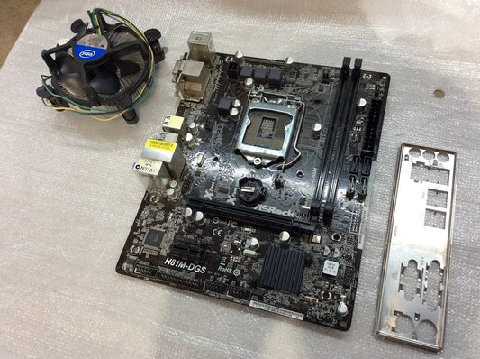 Asrock H81M-DGS Motherboard DDR3 micro ATX LGA 1150 USB-C VGA DVI Intel H81 [AU]