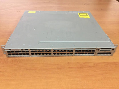 Cisco 48 Port Network Switch WS-C3850-48P-L + C3850-NM-4-10G 2*PSU + PoE Switch