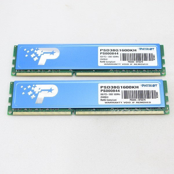 Patriot Signature PSD38G1600KH DDR3 1600MHz Desktop Memory KIT OF 2 [AU Seller]
