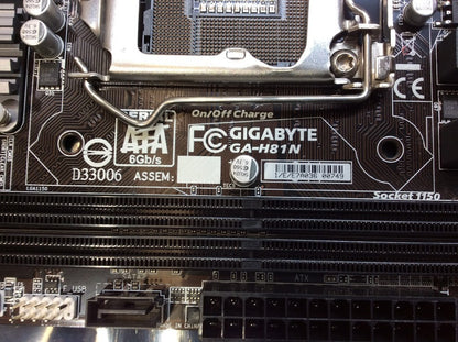 GIGABYTE GA-H81N Motherboard DDR3 mini ATX LGA 1150 VGA HDMI DVI Intel H81 [AU]