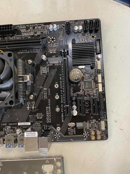 GIGABYTE GA-A320M-S2H Motherboard AMD B350 Socket AM4 mATX + AMD A10-9700 CPU