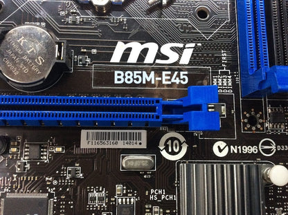 MSI B85M-E45 Motherboard microATX DDR3 LGA 1150 HDMI VGA DVI Intel B85 [AU]