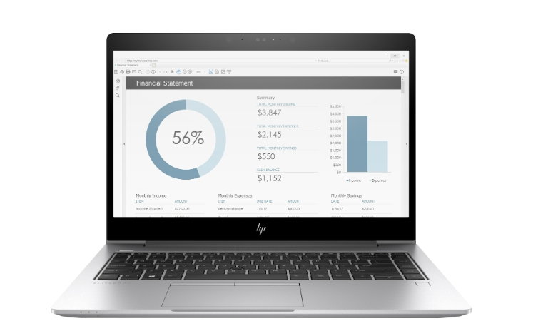 HP ProBook 850 G4 Laptop 15.6'' i7-7600U@2.80GHz 16GBRAM 512GBSSD Intel+AMD GPU