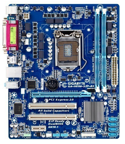 GIGABYTE GA-H61M-S2P-B3 Motherboard microATX DDR3 LGA 1155 VGA Intel H61 [AU]