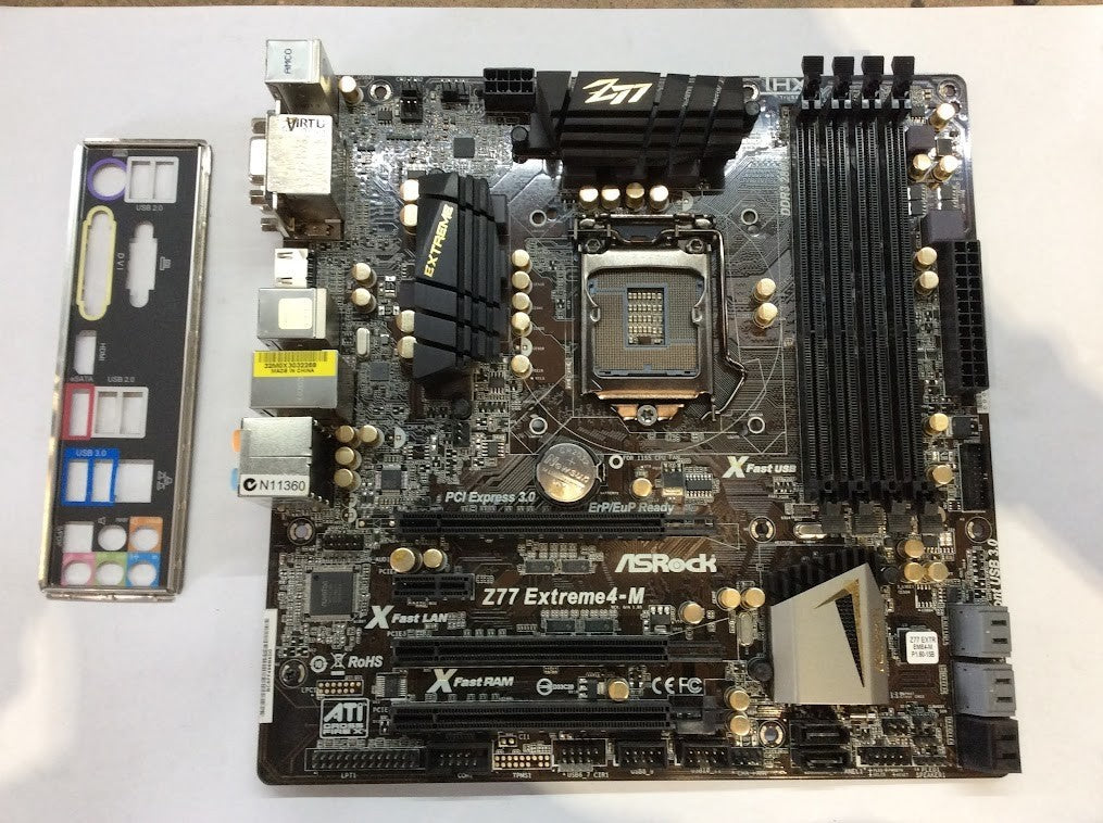 Asrock Z77 Extreme4-M Motherboard mATX DDR3 LGA 1155 Intel Z77 HDMI VGA DVI [AU]