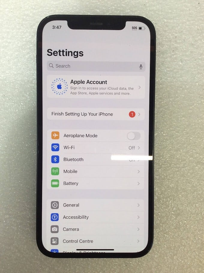 Apple MGJ53 iPhone 12 Phone 6.1" 64GB Wi-Fi Bluetooth Touch Black Au Stock A+