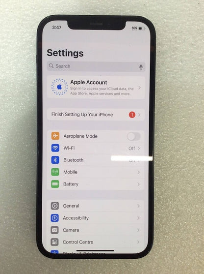 Apple MGJ53 iPhone 12 Phone 6.1" 64GB Wi-Fi Bluetooth Touch Black Au Stock A+