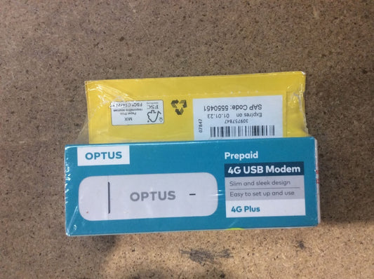 Brand New Optus Huawei E3372 4G USB Modem White Tested Au Seller