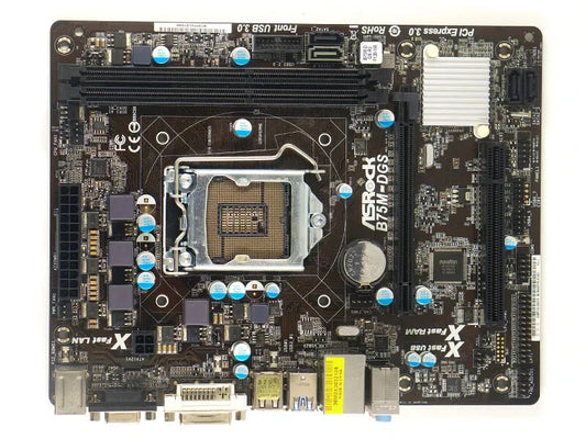ASRock B75M-DGS Motherboard mATX DDR3 LGA 1155 VGA DVI USB3.0 Intel B75 Au Stock