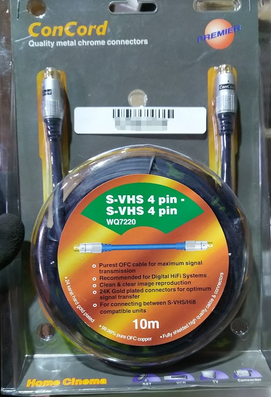 Brand New  PREMIER ConCord Quality metal chrome connectors WQ7220 10m Au Seller
