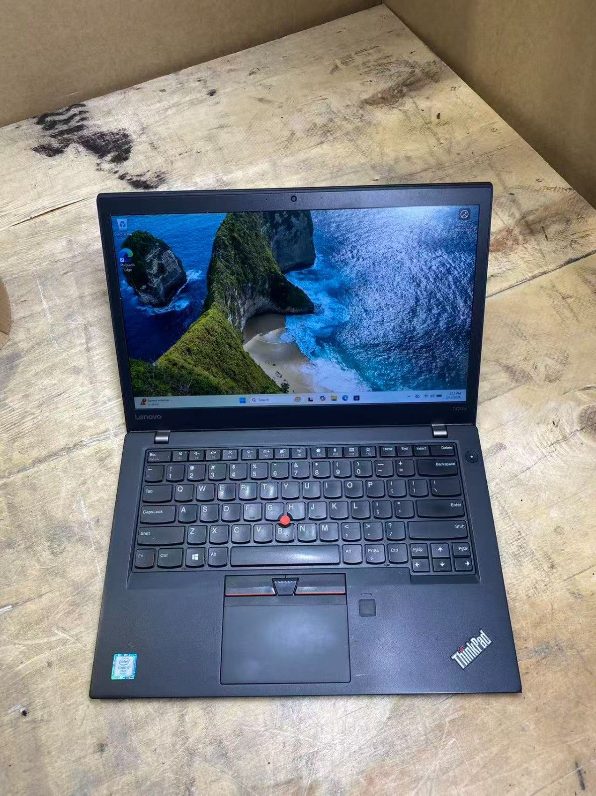 【AU】Lenovo ThinkPad T470s Laptop 14" i7-6600U 8GBRAM 256SSD USB-C Win11 Black B