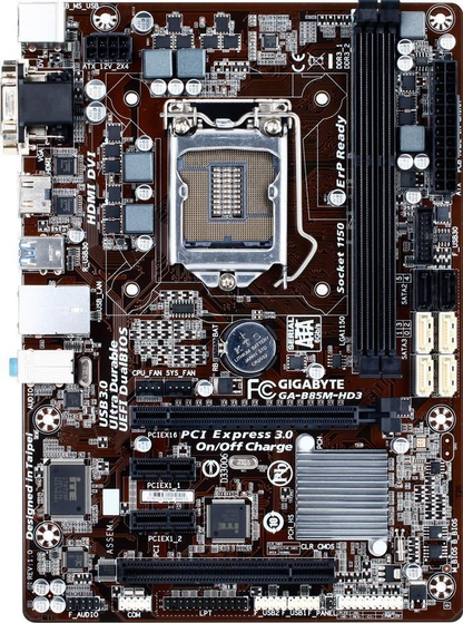 GIGABYTE GA-B85M-HD3 Motherboard miniATX DDR3 LGA 1150 HDMI VGA Intel H85 [AU]