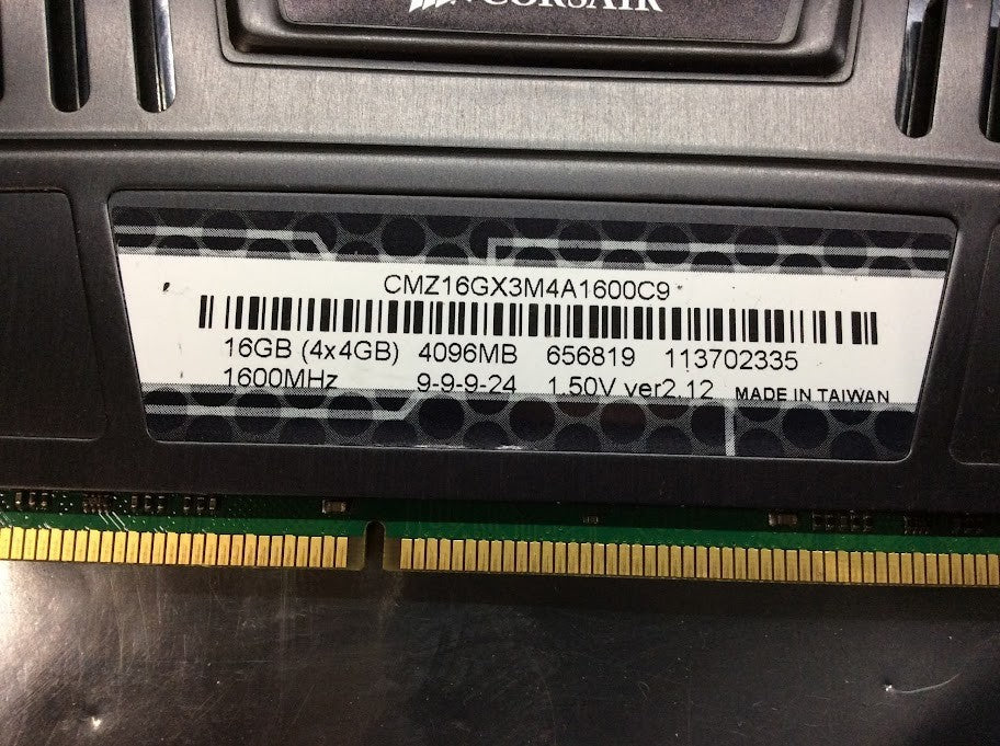[AU]Corsair Memory Vengeance CMZ16GX3M4A1600C9 16GB Desktop Memory KIT OF 4
