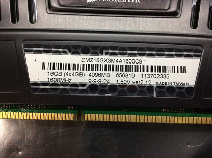 [AU]Corsair Memory Vengeance CMZ16GX3M4A1600C9 16GB Desktop Memory KIT OF 4