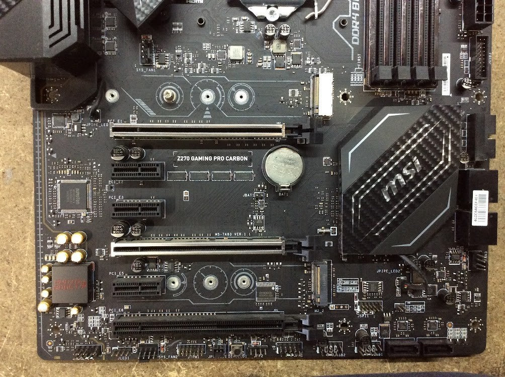 MSI Z270 GAMING PRO CARBON Motherboard ATX LGA 1151 DVI HDMI USB-C Intel Z270
