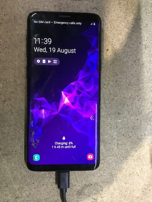 Samsung Galaxy S9 Phone 5.8" 4GB/64GB Wi-Fi Bluetooth Black Touch Au Seller B